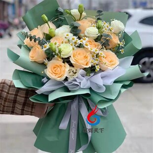 四川乐山市夹江县沐川县峨边县y鲜花店同城配送情人节玫瑰花束礼