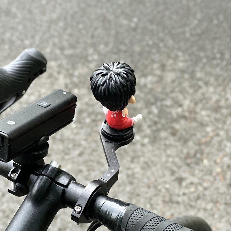 自行车码表d架装饰玩偶破风山地车配饰公路车支架可爱骑行配件改