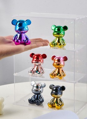 速发熊面桌摆件轻奢客厅电视柜车载饰装潮流家居饰品