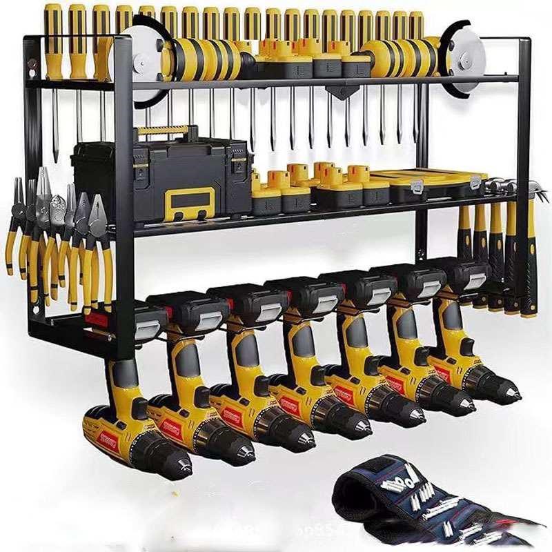 速发墙上壁挂式工具架挂墙五金电动工具置物架收纳架手持电钻挂架