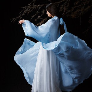 速发WYZ盖盖古风大摆士衣爵纱舞蹈衫大袖服汉服