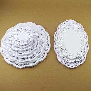 速发圆形 椭吸形花底蛋纸糕纸花边纸烘焙用纸西点纸垫 圆油纸 140