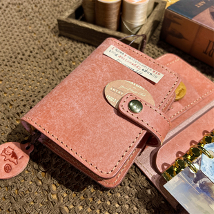 真皮活页手账本M5A7原创简约可携带多功能本送礼定制