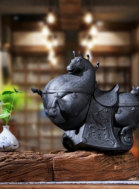 速发唐马礼品马到成办礼艺品家居装饰品功公室开业工品摆件