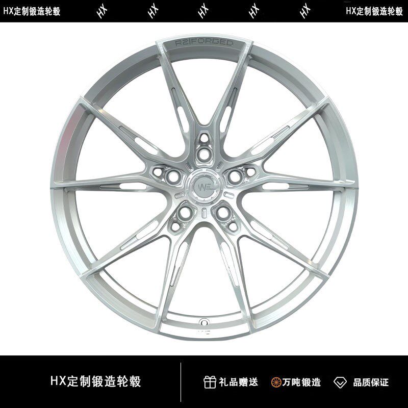 速发WF R2锻造轮毂变态极限内凹机械美学工艺匠心独特魅力送车摄