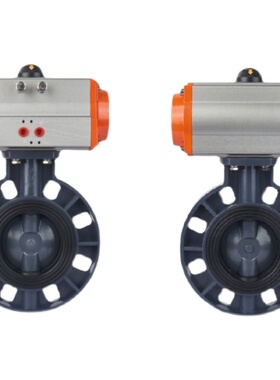 速发气动upvc蝶阀D661X-16S p阀c塑料v门 耐酸碱腐蚀7 75 0 110 1