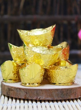 速发会心阁招仿纯件合金元宝进祭宝祀清明节包邮小号用品摆铜礼品