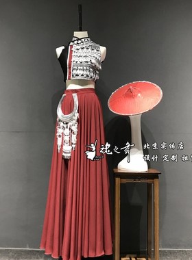 速发北京魂之舞全业舞族专国舞蹈展演花腰傣艺考傣蹈演出服装