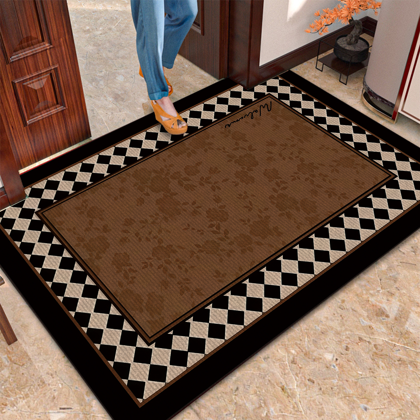 始发水晶绒商用入户地垫