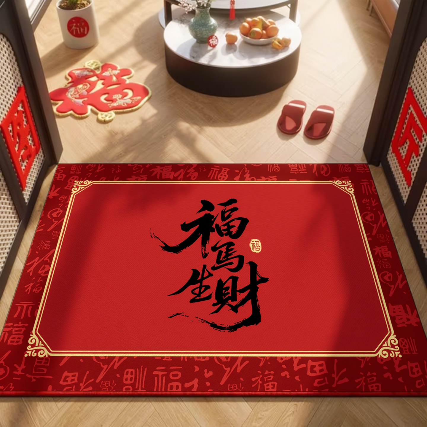 马年地垫2026新款入户门垫进门高级感入户门专用脚垫马到成功红色,居家布艺,入户地垫,淘宝优惠券,粉丝福利购,淘宝优惠卷
