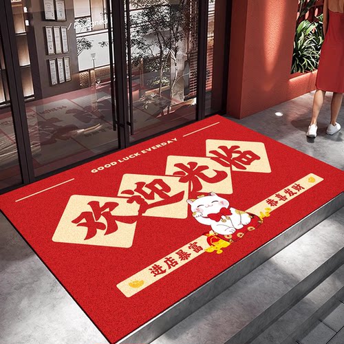 始发丝圈进店暴富商用地垫