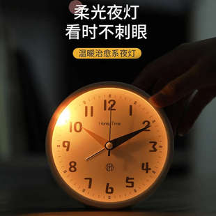 高颜值小闹钟桌面摆放台式静音小型迷你时钟表办公室座钟钟表台钟