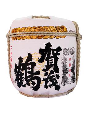 日本寿日司料理酒店摆设品式装饰酒日蹲酒桶QGX本盛白鹤店多图案