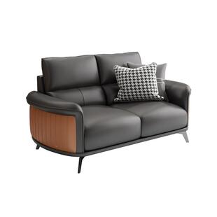 现代简约沙茶几合办洽公室商组务谈办公套装发耐用皮质