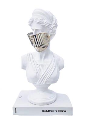 客欧北黑白维纳斯人像大雕塑人卫PUP物头像厅样办公室树脂工艺品