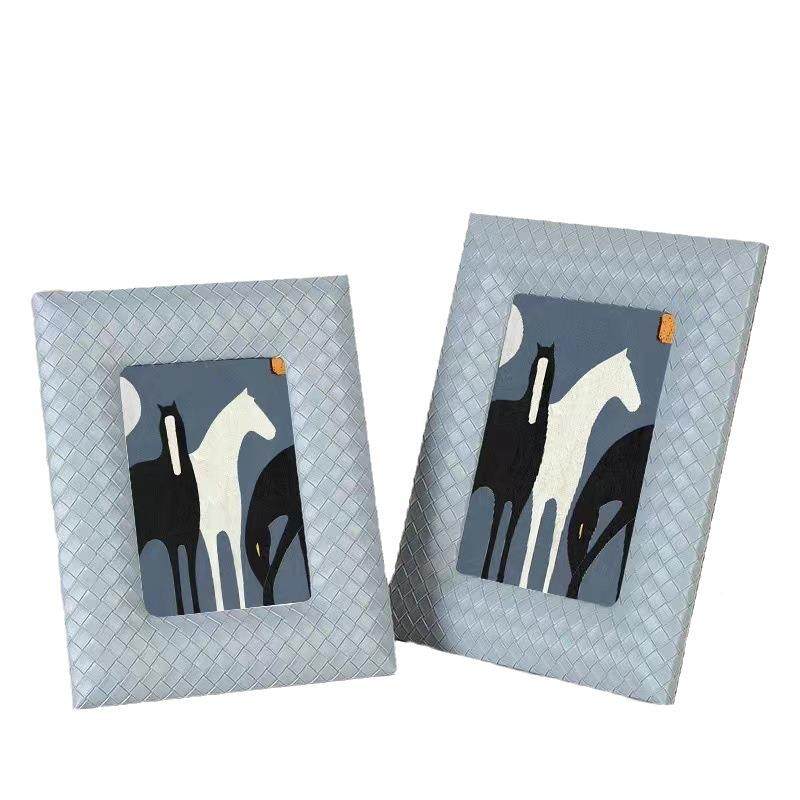 感相框手工编HGXK100织纹皮革婚家纱照相礼品框居桌面现代简约饰,家居饰品,DIY亲子装饰画,淘宝优惠券,粉丝福利购,淘宝优惠卷