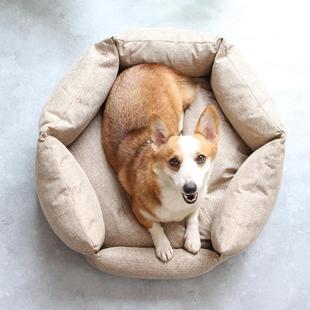 狗窝秋六冬保暖睡觉用角窝季210102通用猫咪猫窝迪泰小四型犬可拆