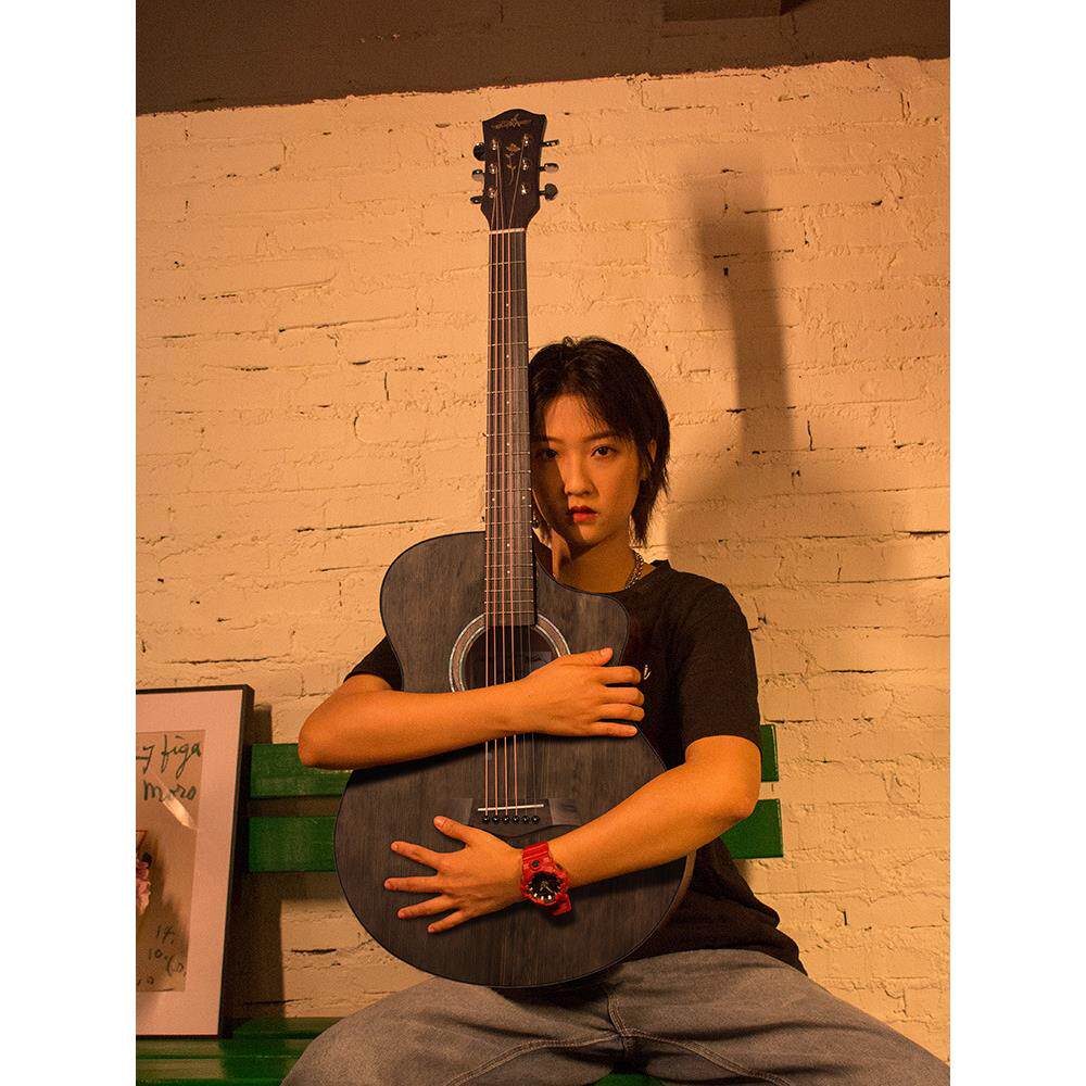 厂家木直供民谣入门初吉他学者男女生零基础新4手0寸41寸JF吉它