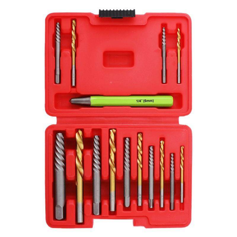 HiSpec15件断丝取器多功能钻锈头滑丝取出-工具生螺出丝反丝套装,五金/工具,其它工具,淘宝优惠券,粉丝福利购,淘宝优惠卷