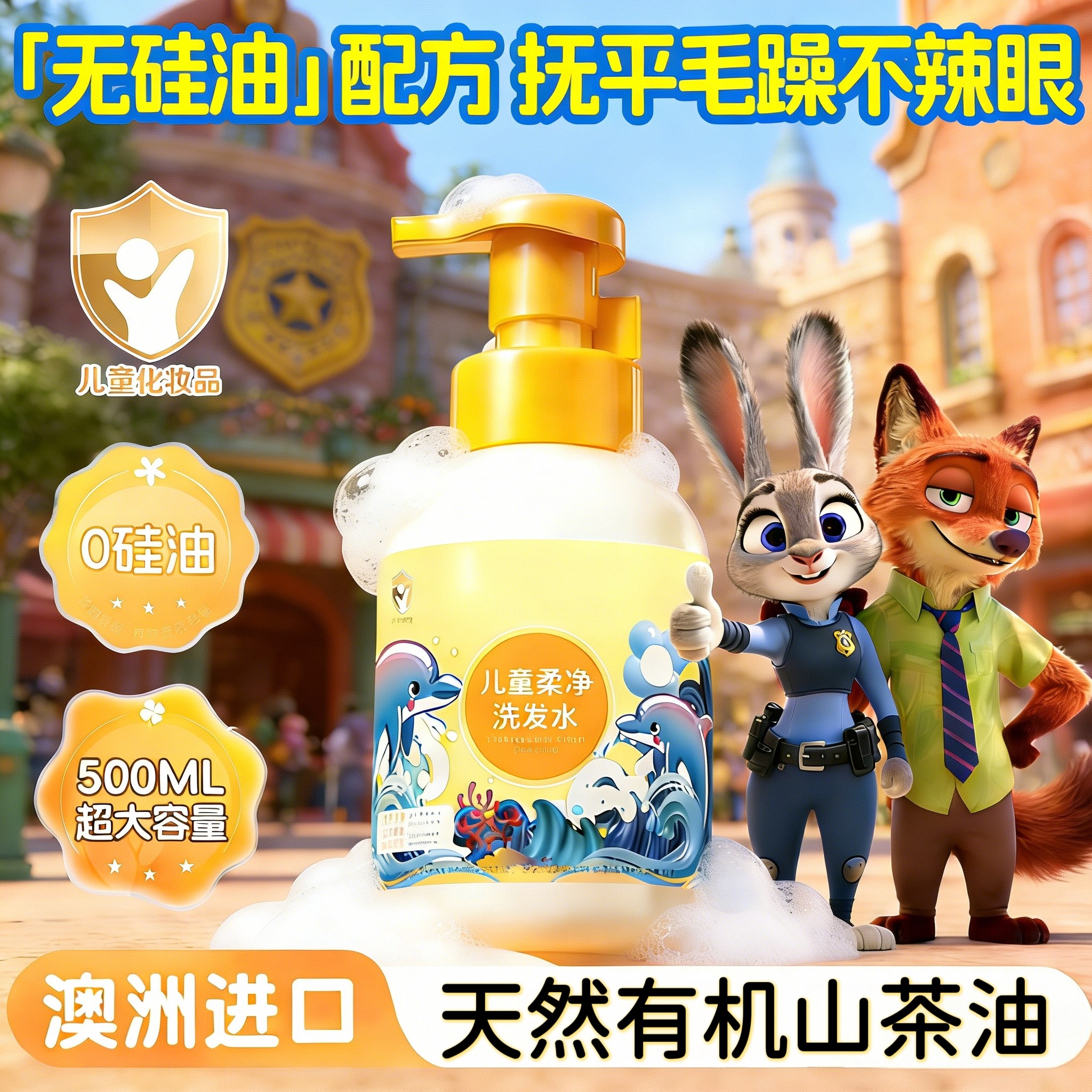 儿童洗发水青少年宝宝3到12岁女孩护发素男童氨基酸洗头膏露专用