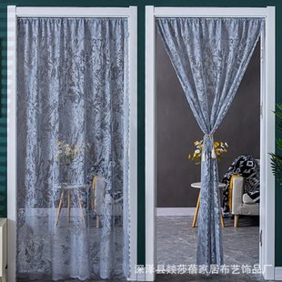 装 厂促防蚊纱门帘纱窗卧室厨房客厅家用夏季 饰隔断帘免打孔可