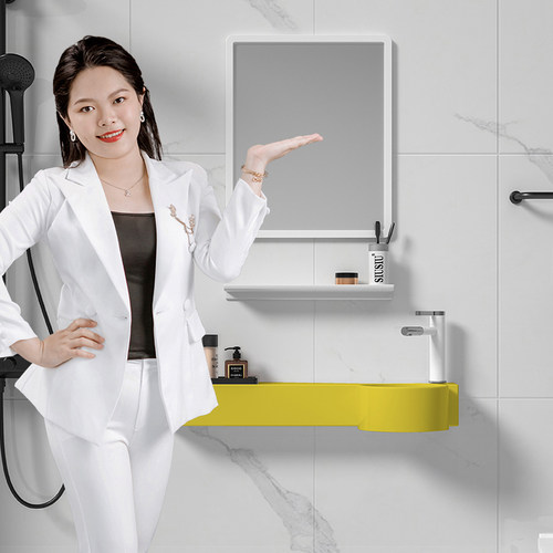 喜米陶瓷带台面洗手盆挂盆