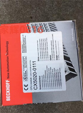 CX5020-0110模块控制器CPU CX5020-0111 CX5020-0112 CX1900-0027