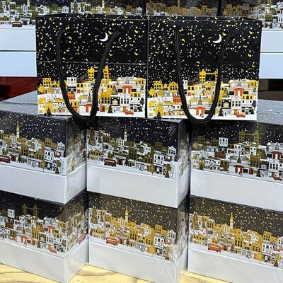 Starry Sky LED Xmas Candle Gift Box Romantic Fragrance