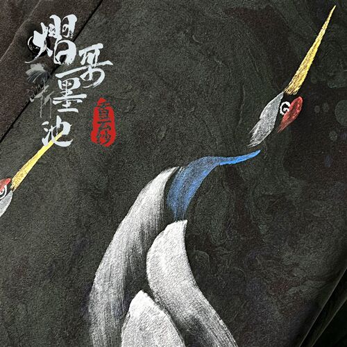 1号车 熠哥墨池香云纱 100桑蚕丝墨池香云纱面料不支持7天无理由