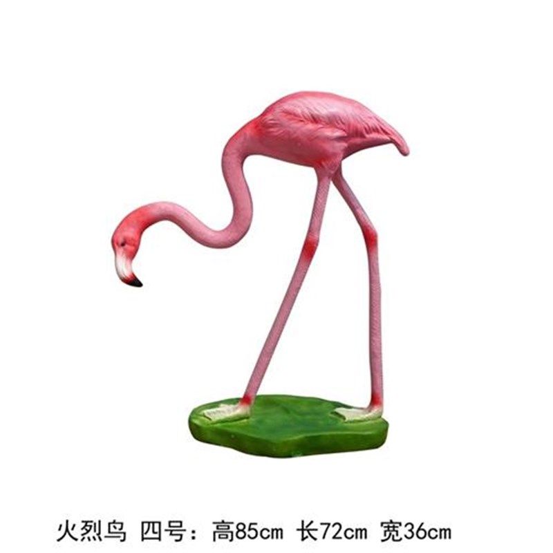 园林景观小品庭院装饰摆件玻璃钢彷真火烈鸟雕塑玻璃钢动物雕塑