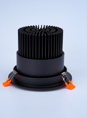 黑色led防眩射灯天花筒灯20W30W40W50W开孔11.5 12 14 X15 16公分