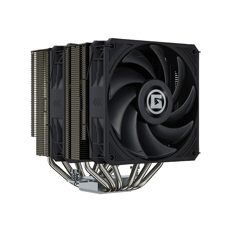 艾湃QD6B双塔CPU散热器台式电脑6热管4pin温控可压147V00/9700X