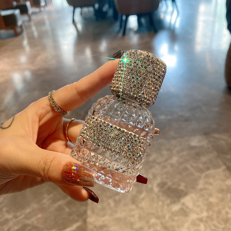 高级奢华镶钻凤梨款香水喷雾瓶高端便携式玻璃分装瓶精华小样新款