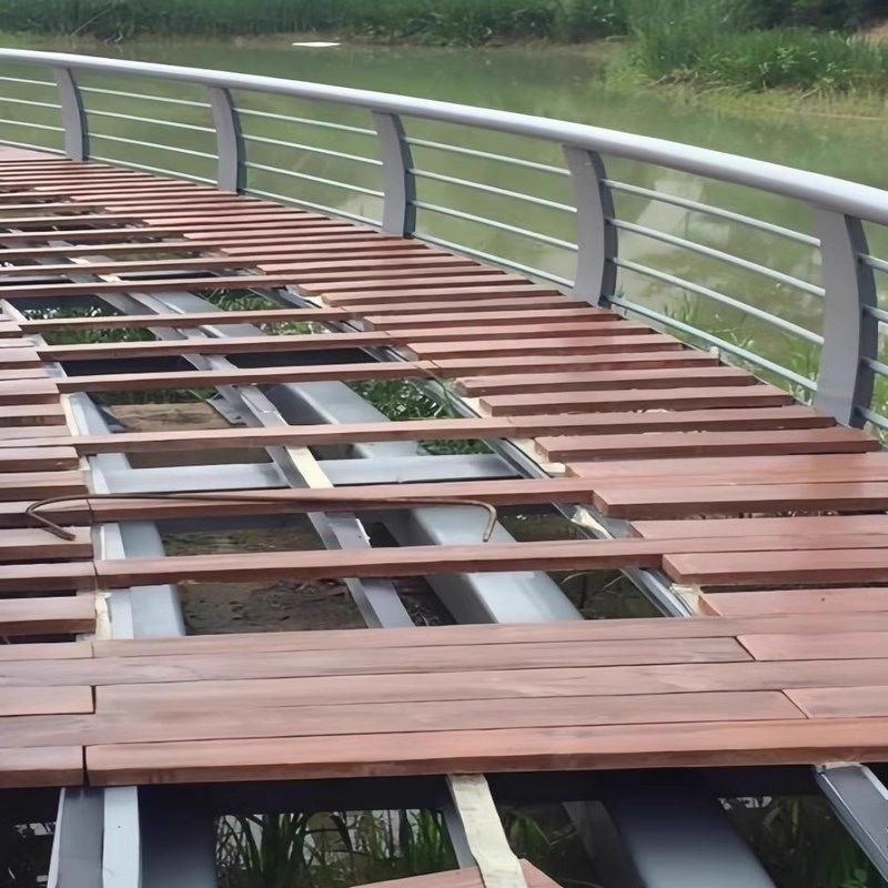 水泥彷木地板防腐防虫无机高分子免油漆混凝土地砖户外公园栈道板