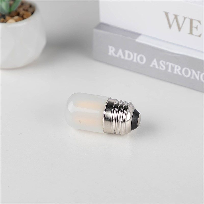 6个装爱迪生led灯泡E27大螺口T28管泡磨砂玻璃1瓦床头小夜灯光源