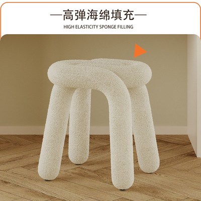 设计师款化妆凳无靠背女生卧室化妆台凳子网红简约现代主卧梳妆凳