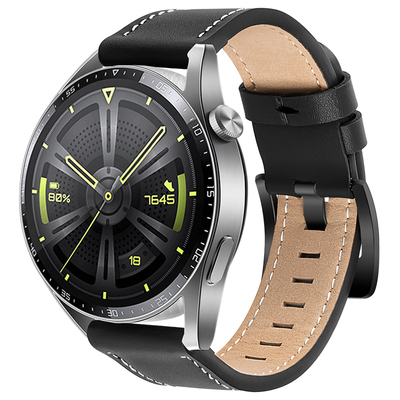 61S适用华为头层牛皮真皮表带