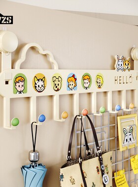 多巴胺吸盘挂钩免打孔强力承重门后挂衣钩厨房粘钩衣服帽子收纳架