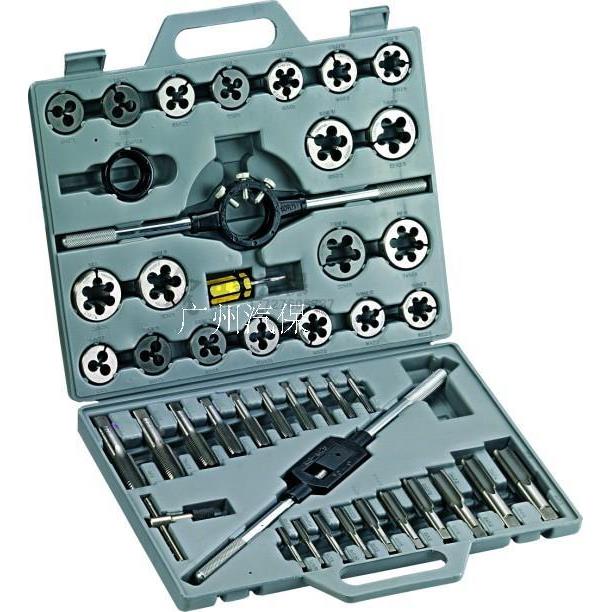 丝锥板牙套装 扳牙45件套 6-24mm丝攻 45PC 公制 英制 开丝牙组套