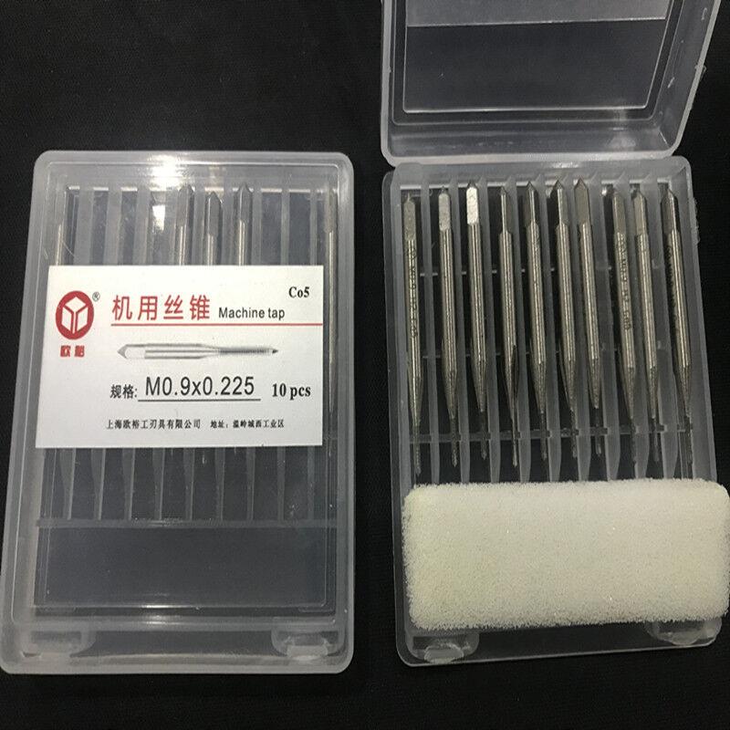 小丝锥微型高速钢直槽丝攻M0.8M0.9m1m1.2m1.m1.4m1.6M0.8*0.2(10