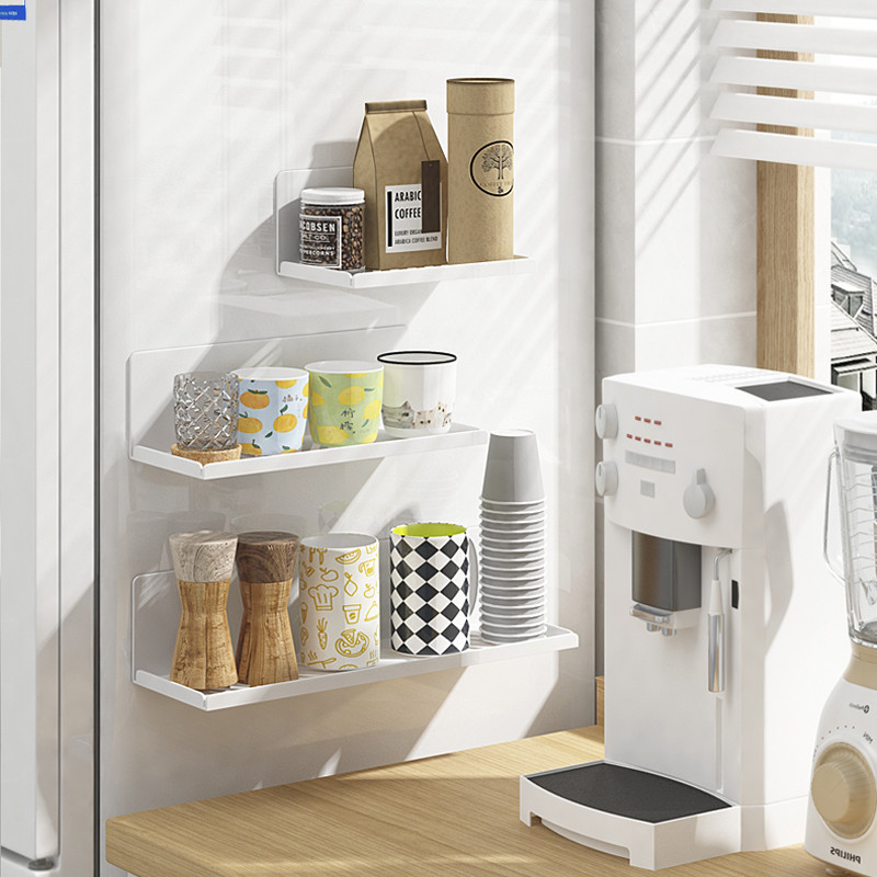 冰箱磁吸置物架侧收纳挂架免打孔玻璃杯子厨房多功能壁挂收纳神器