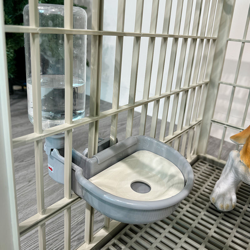 树脂狗笼悬挂水壶水碗不湿嘴饮水器狗狗喝水器挂式宠物自动喂水器
