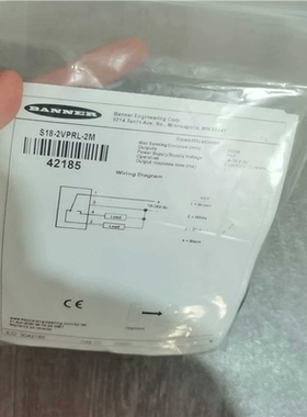 BANNER邦纳S18-2VPRL-2M光电传感器4议价