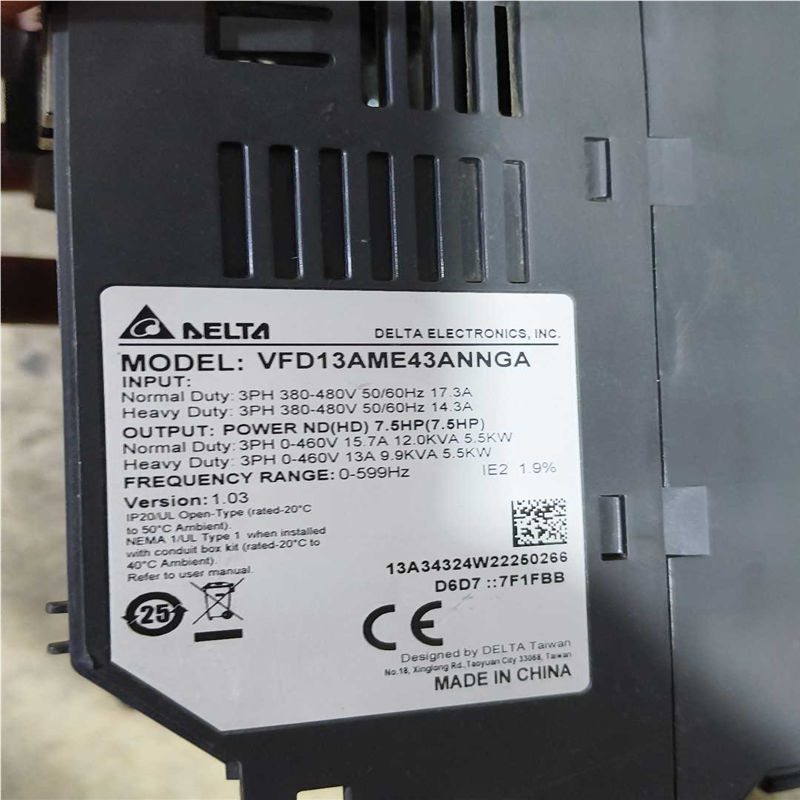 （议价）D13AME43ANNGA台达变频器，5.5千瓦机器，实