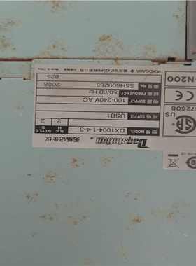 【顺庆】YOKOGAWA横河DX1004-1-4-3无纸记录仪，实物【议价】