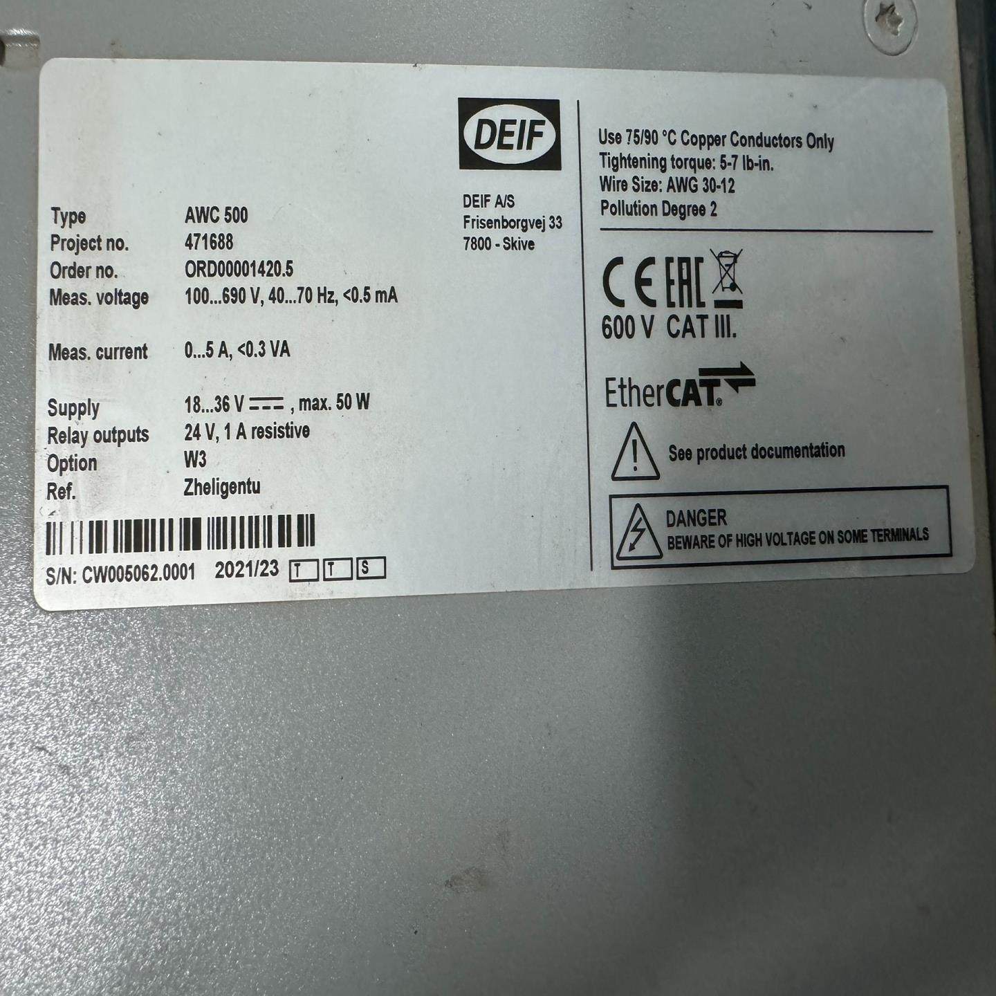 【汇生】DEIF，AWC500，PCM5.1，DIM5.1，GPM5【议价】