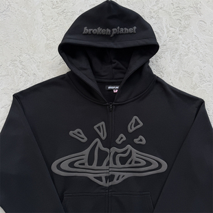 Broken Planet 男女款 ZIP HOODIE 秋季发泡休闲时尚开衫连帽卫衣