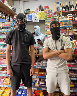 Trapstar 新款潮流胸T短袖套装 irongate t tech zip t set