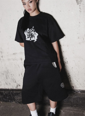 Mertra 新款夏季时尚百搭男女款搬运logo印花短袖潮牌印花休闲T恤