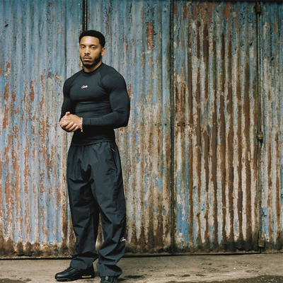 Corteiz刺绣压缩紧身长袖T恤